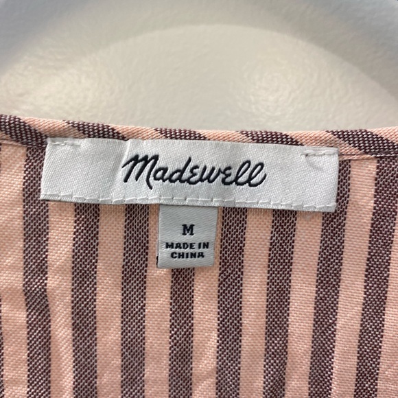 Madewell wrap top with peplum hem. Size medium. - Picture 3 of 4